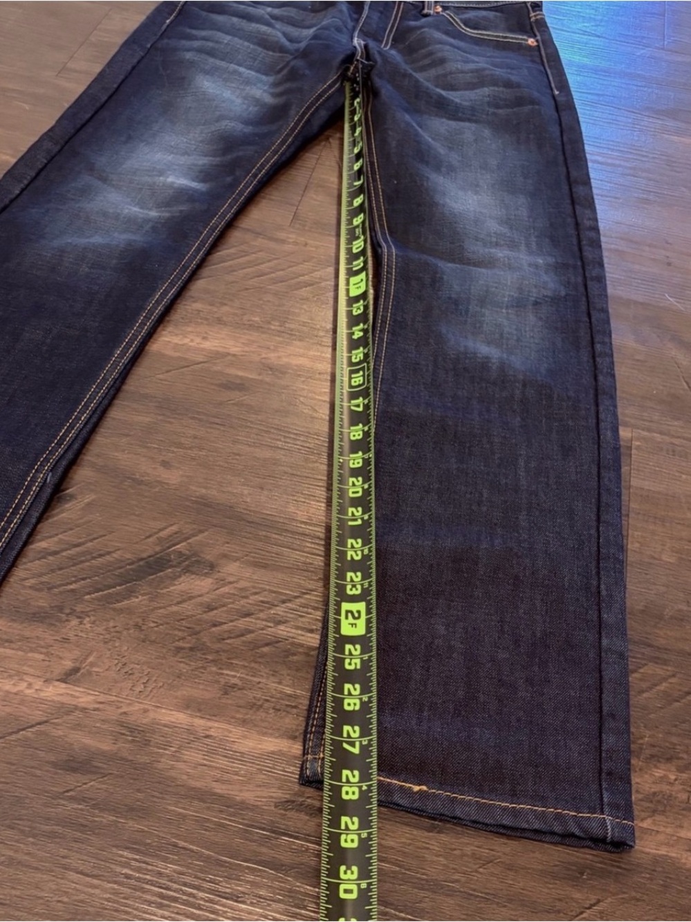 Levi's 513 Dark Wash Mens 28x30 Jeans - Picture 12 of 13